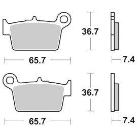 SET PASTIGLIE FRENO SBS 861HF