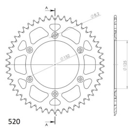 CORONA IN ALLUMINIO P520 - Z48 (DIS.00534)