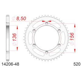 CORONA AFAM IN ACCIAIO P520 - Z48 (DIS.14206)