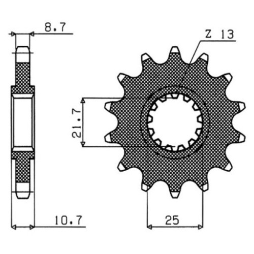 PIGNONE P532 - Z17 (DIS.21802)