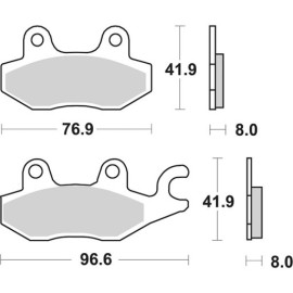 SET PASTIGLIE FRENO SBS 638PSI