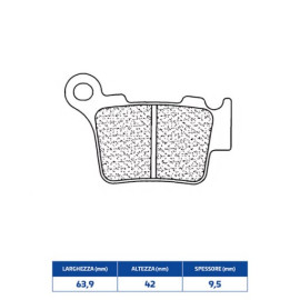 SET PASTIGLIE FRENO CL BRAKES 1108RX3