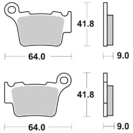 SET PASTIGLIE FRENO SBS 791CS