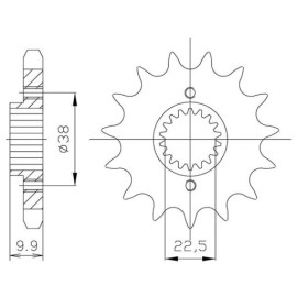 PIGNONE P520 - Z15 (DIS.00513)