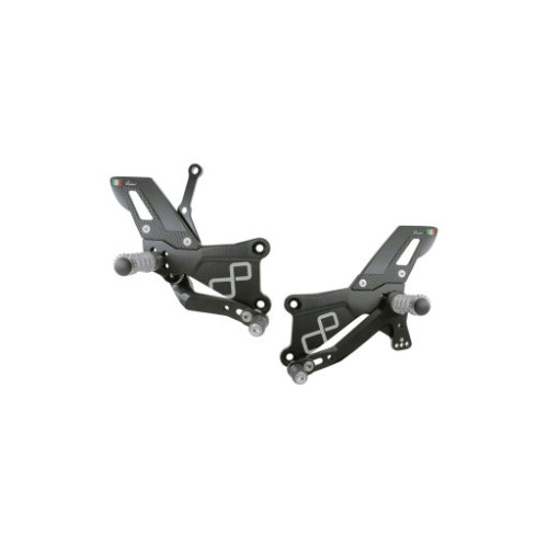 LIGHTECH Pedane Regolabili Con Poggia Piedi Fissi - TRACK USE