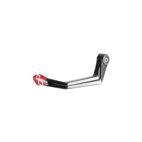 LIGHTECH Protezione Leva Frizione in Carbonio/ Terminale Colorato - Interasse 132 mm