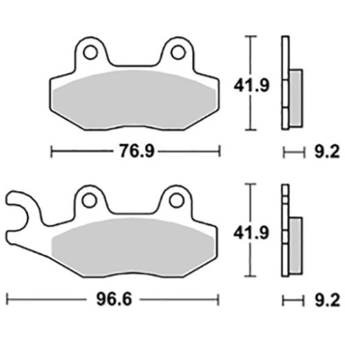 SET PASTIGLIE FRENO SBS 163HM