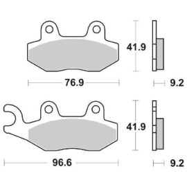 SET PASTIGLIE FRENO SBS 713HF