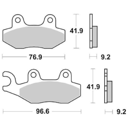 SET PASTIGLIE FRENO SBS 163HF