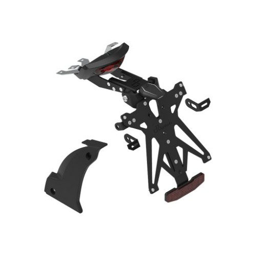 LIGHTECH Kit Porta Targa Regolabile Con Cover Per Forcellone