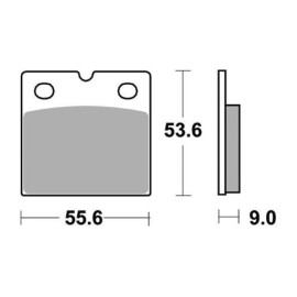SET PASTIGLIE FRENO SBS 506DS-2