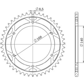 CORONA IN ACCIAIO P525 - Z42 (DIS.35305)