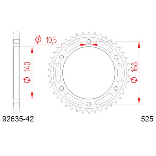 CORONA AFAM IN ACCIAIO P525 - Z42 (DIS.35308)