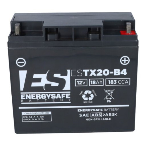 BATTERIA ENERGYSAFE ESTX20-B4 12V-18AH (SIGILLATA ATTIVATA - FACTORY SEALED)
