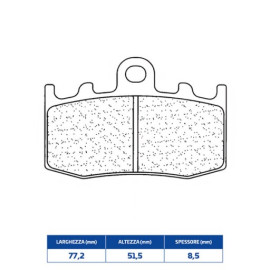 SET PASTIGLIE FRENO CL BRAKES 1101XBK5