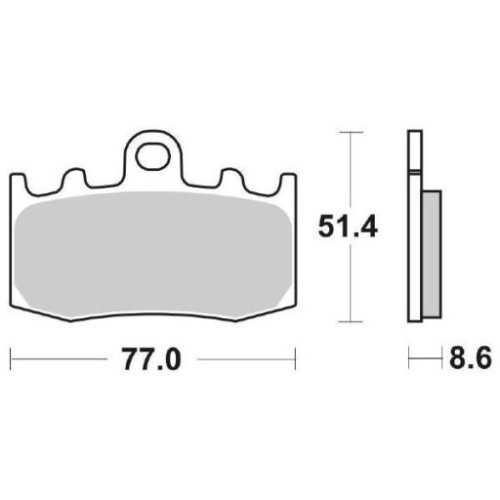 SET PASTIGLIE FRENO SBS 796HS