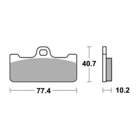 SET PASTIGLIE FRENO SBS 711DS-2