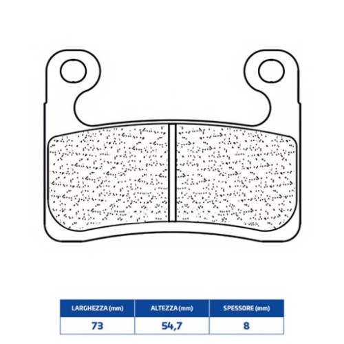 CL Brakes PASTIGLIA FRENO ANTERIORE SX