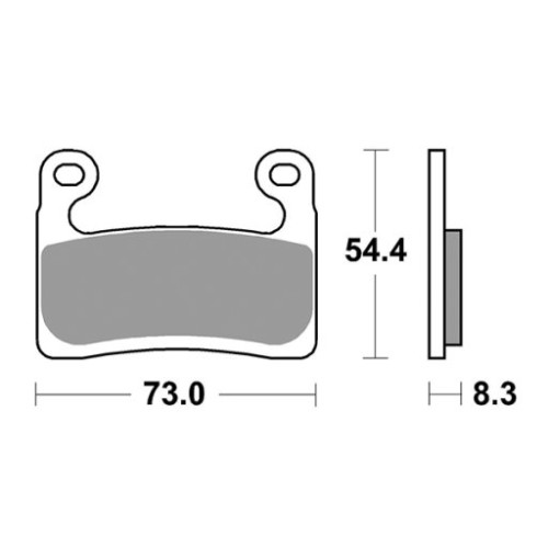 SET PASTIGLIE FRENO SBS 960DS-2