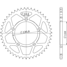 CORONA IN ALLUMINIO P520 - Z45 (DIS.36701)