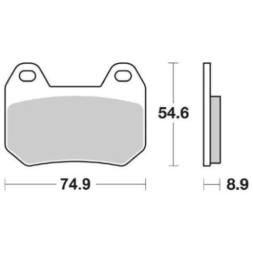 SET PASTIGLIE FRENO SBS 746HF