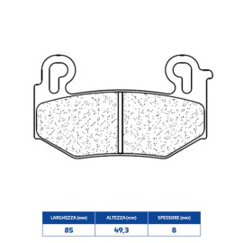 CL Brakes PASTIGLIA FRENO ANTERIORE SX