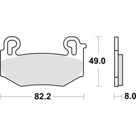 SET PASTIGLIE FRENO SBS 1004HS
