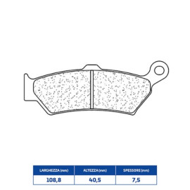 SET PASTIGLIE FRENO CL BRAKES 1281RX3