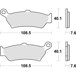 SET PASTIGLIE FRENO SBS 1005LS