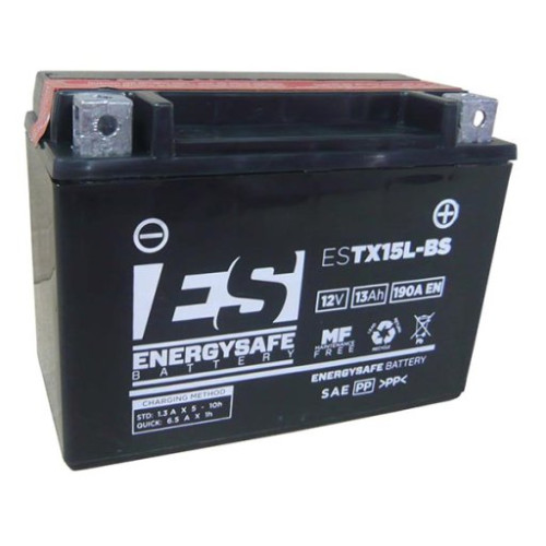 BATTERIA ENERGYSAFE ESTX15L-BS 12V-13AH (SIGILLATA CON ACIDO A CORREDO)