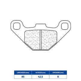 SET PASTIGLIE FRENO CL BRAKES 2306MX10