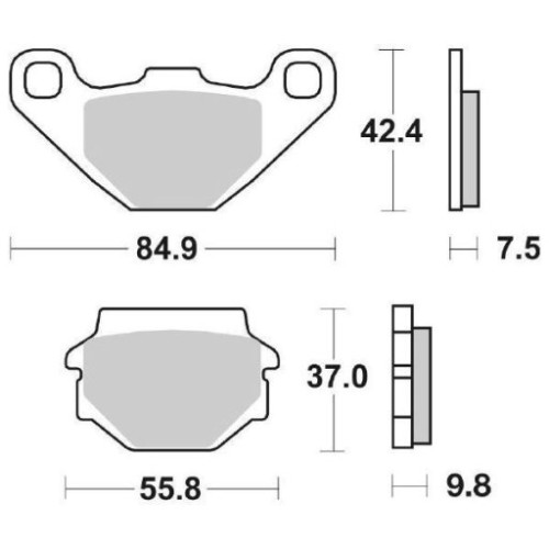SET PASTIGLIE FRENO SBS 546RSI