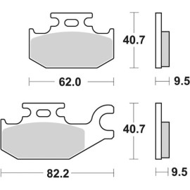 SET PASTIGLIE FRENO SBS 754PSI