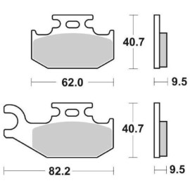 SET PASTIGLIE FRENO SBS 767SI