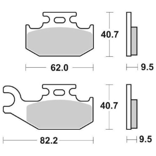 SET PASTIGLIE FRENO SBS 767SI