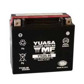 BATTERIA YUASA YTX20L-BS 12V-18AH (SIGILLATA CON ACIDO A CORREDO)