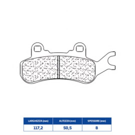SET PASTIGLIE FRENO CL BRAKES 1263ATV1