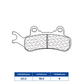 SET PASTIGLIE FRENO CL BRAKES 1260ATV1