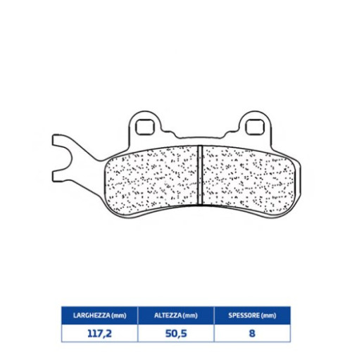 SET PASTIGLIE FRENO CL BRAKES 1260ATV1