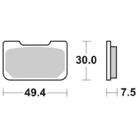 SET PASTIGLIE FRENO SBS 759RQ
