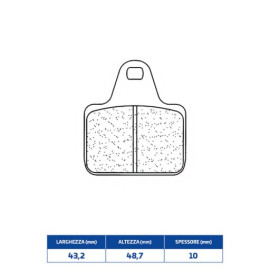 SET PASTIGLIE FRENO CL BRAKES 1075XBK5
