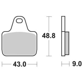 SET PASTIGLIE FRENO SBS 887DC