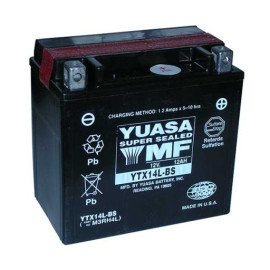 BATTERIA YUASA YTX14L-BS 12V-12AH (SIGILLATA CON ACIDO A CORREDO)