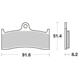 SET PASTIGLIE FRENO SBS 676HS