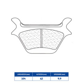 SET PASTIGLIE FRENO CL BRAKES 2370RX3