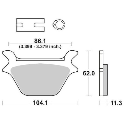 SET PASTIGLIE FRENO SBS 669H.HF