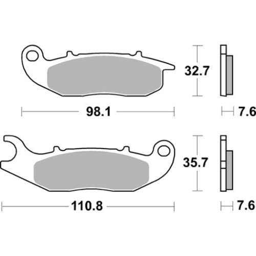 SET PASTIGLIE FRENO SBS 859HS