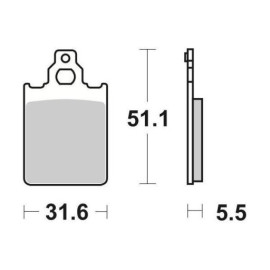 SET PASTIGLIE FRENO SBS 117HF