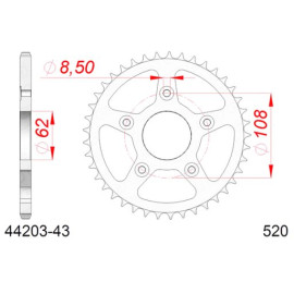 CORONA AFAM IN ACCIAIO P520 - Z43 (DIS.44203)