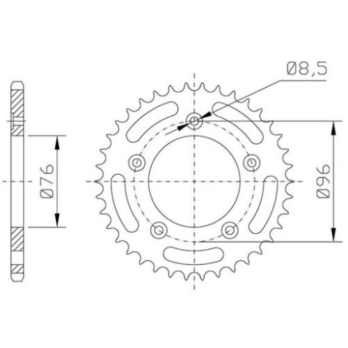 CORONA IN ACCIAIO P520 - Z43 (DIS.44205)